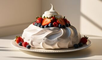 Leonardo_Phoenix_09_A_beautifully_presented_pavlova_dessert_on_1